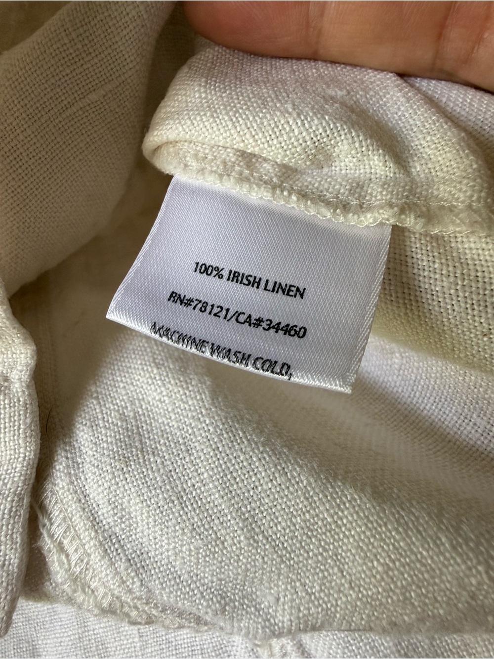 Eileen Fisher Women's Cream Irish Linen Collarless Blazer Jacket - Picture 3 of 9